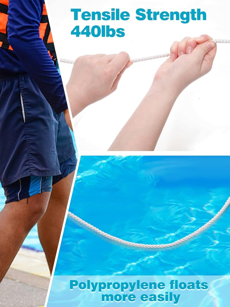 Acostop Water Floating Lifesaving Rope - Professional Throwing Pool Life Preserver Rope Line for Swimming Small Kayak Inflatable Boat - Image 5